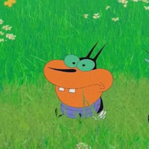 Ảnh trang cá nhân nhân vật hoạt hình nền màu trơn tươi