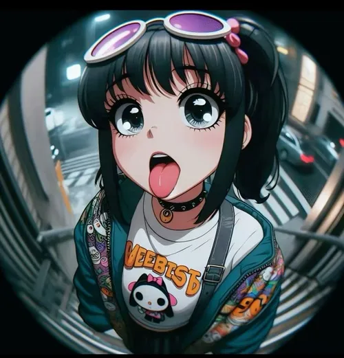 Hình đại diện cute ảnh hoạt hình thêm nét viền mảnh