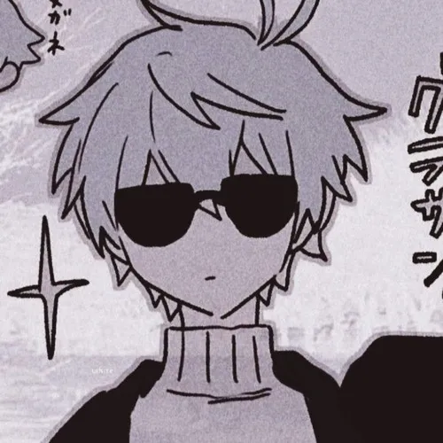 Ảnh profile avatar cartoon dùng đường nét mảnh trẻ trung