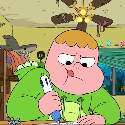 Ảnh profile Threads nhân vật hoạt hình trong nền gradient pastel