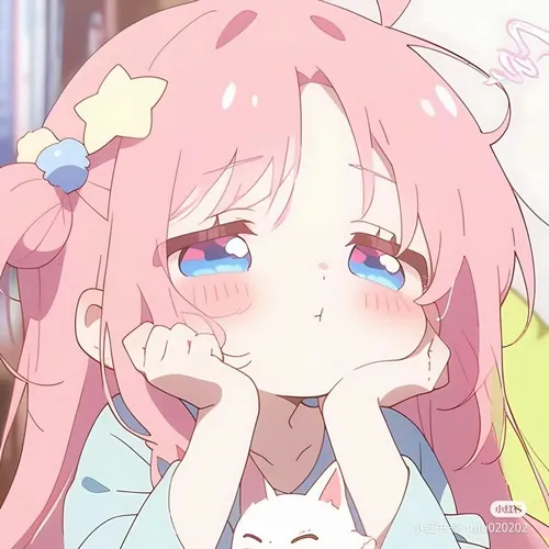 Avatar dễ thương ảnh anime đáng yêu phối sắc pastel đan xen