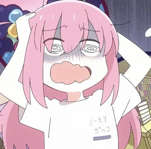 Ảnh đại diện ngầu anime màu hồng cute khoe vành tóc hồng phớt