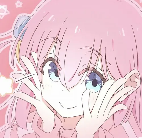 Ảnh đại diện ngầu anime màu hồng cute khoe đường cong mềm đáng yêu