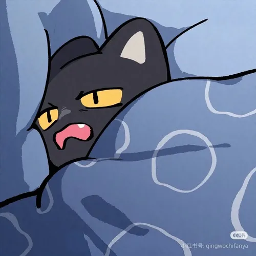 Ảnh profile mèo anime khóc nổi bật đôi mắt mèo long lanh nhẹ