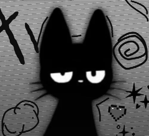 Ảnh profile mèo chibi ướt mắt hòa màu trung tính tạo không khí trầm lặng