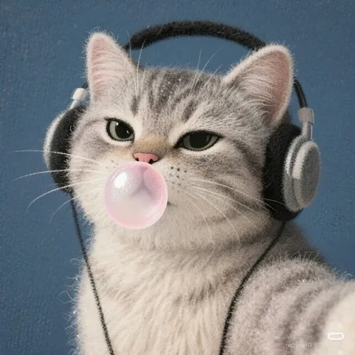 Hình đại diện Zalo mèo chất phối phong cách Cyber Cat cực độc