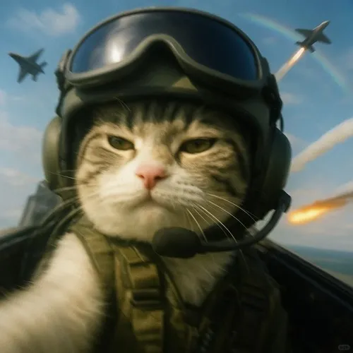 Hình profile cute mèo lạnh Ba Tư hắt bóng dài bằng ánh vàng nhẹ