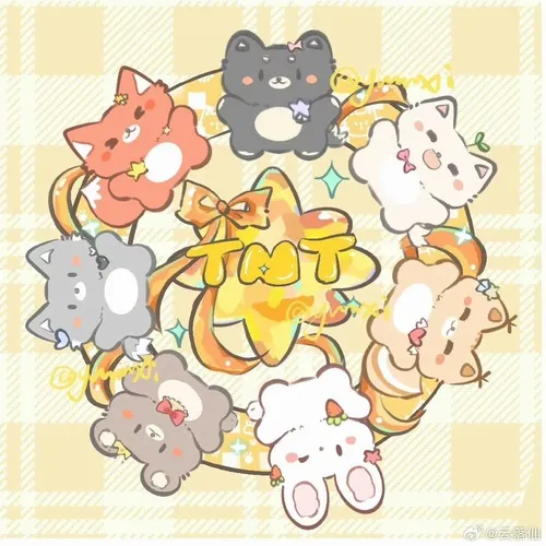 Hình đại diện cute team thể hiện liên kết qua sự liên kết từ ánh mắt và hướng đứng