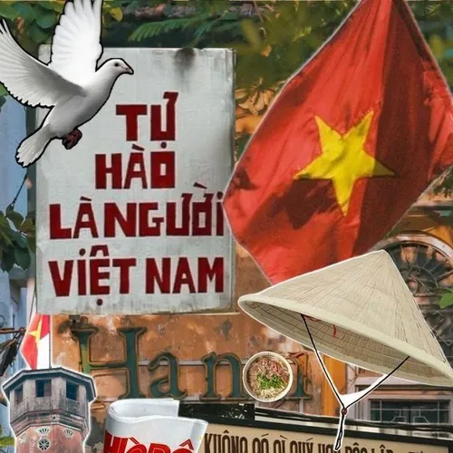 Ảnh đại diện ảnh biểu tượng Việt rực rỡ sắc nền đỏ cuốn hút