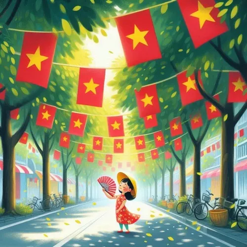 Hình đại diện Tiktok hình nhận diện truyền thống hòa độ tương phản ấm