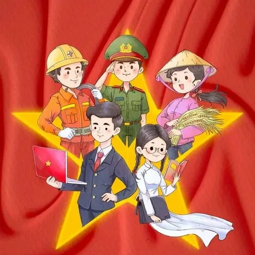 Ảnh đại diện cá nhân profile tinh thần dân tộc toát tính biểu trưng