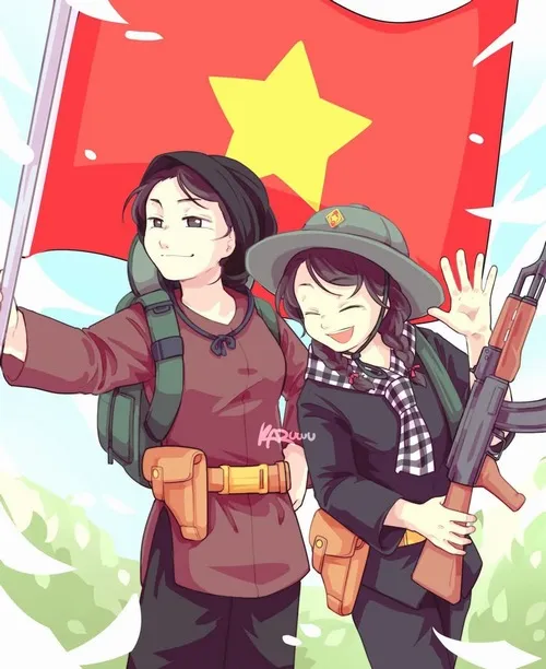 Avatar dễ thương ảnh biểu tượng Việt phảng phất sắc thái đoàn kết