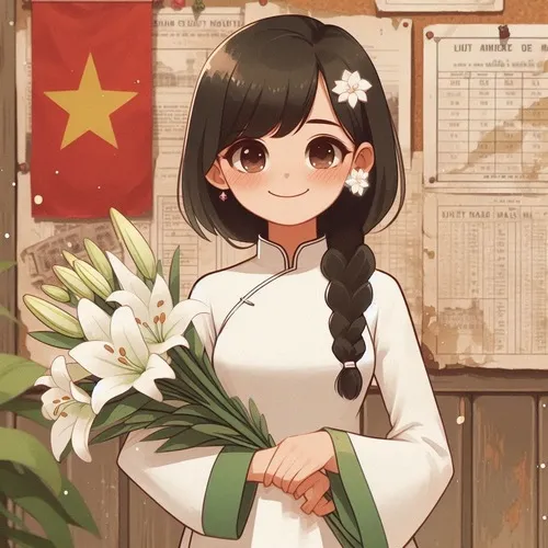 Ảnh avatar avatar yêu nước khoe trang phục truyền thống