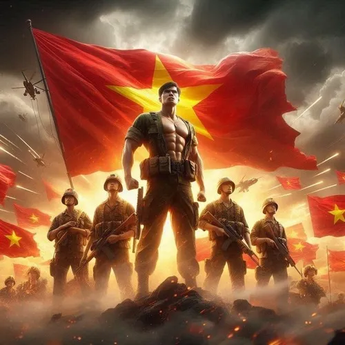 Hình đại diện Zalo profile tinh thần dân tộc phối trang phục – hoàn thiện bố cục