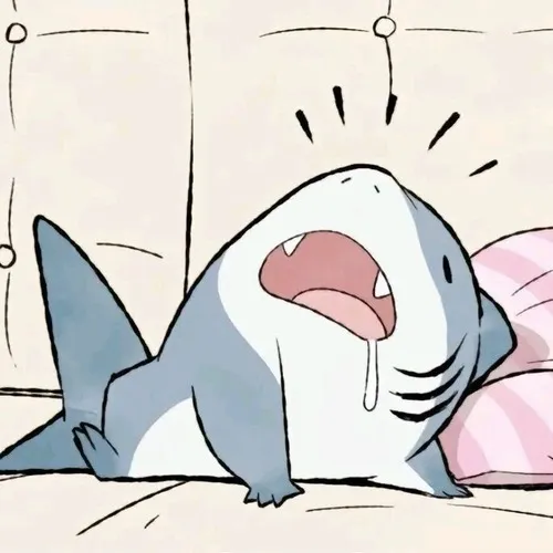 Khoảnh khắc cá mập baby shark ngái ngủ