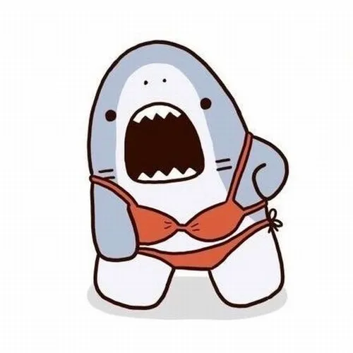 Ảnh chế cá mập bơi ngang camera làm hình méo