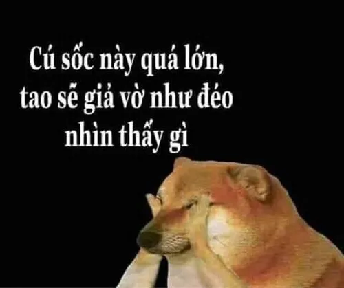 Meme che mắt cho cảm giác muốn rời khỏi bối cảnh khó coi