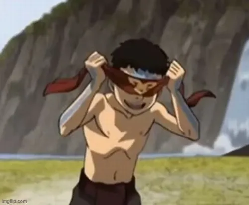 Meme che mắt cho tình huống ngượng đỏ mặt