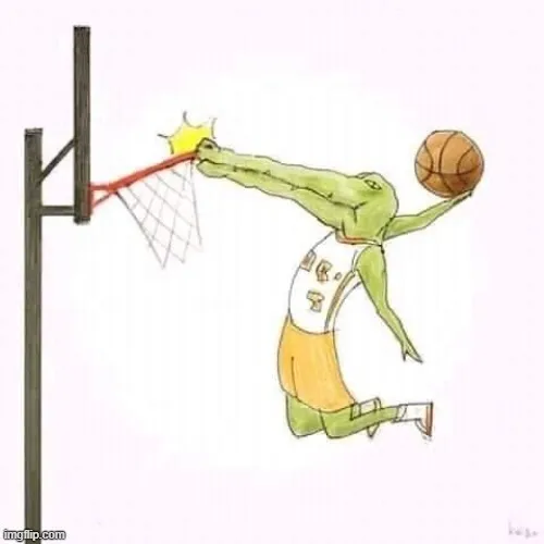 Meme cá sấu chơi bóng rổ