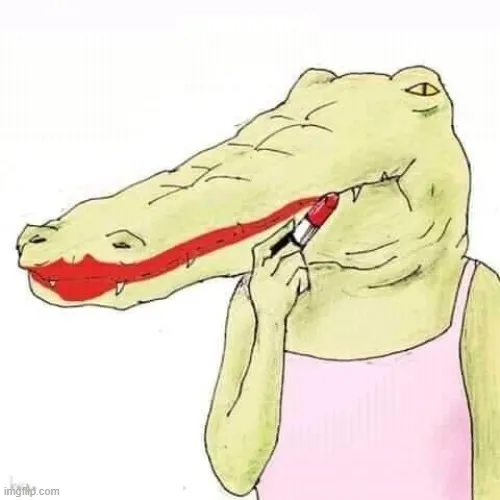 Cá sấu tô son lệch vì mõm dài khó căn chỉnh