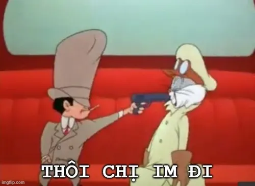 Meme chị im đi cứu nguy mọi pha nói nhiều