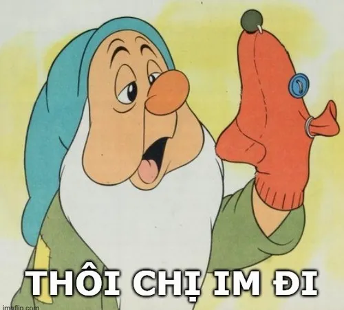 Đỉnh cao chặn họng nhẹ chính là meme chị im đi