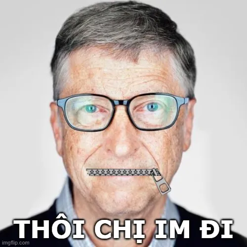 Meme chế môi bặm lại thể hiện sự khó chịu khi ai đó nói quá nhiều.