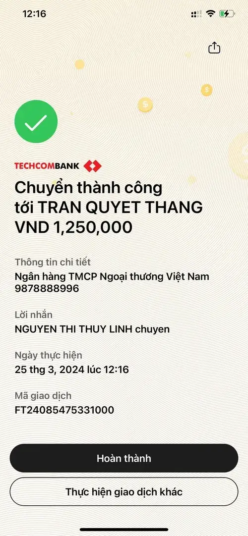 Bộ ảnh chuyển khoản troll cho nhóm chat cười không thở nổi
