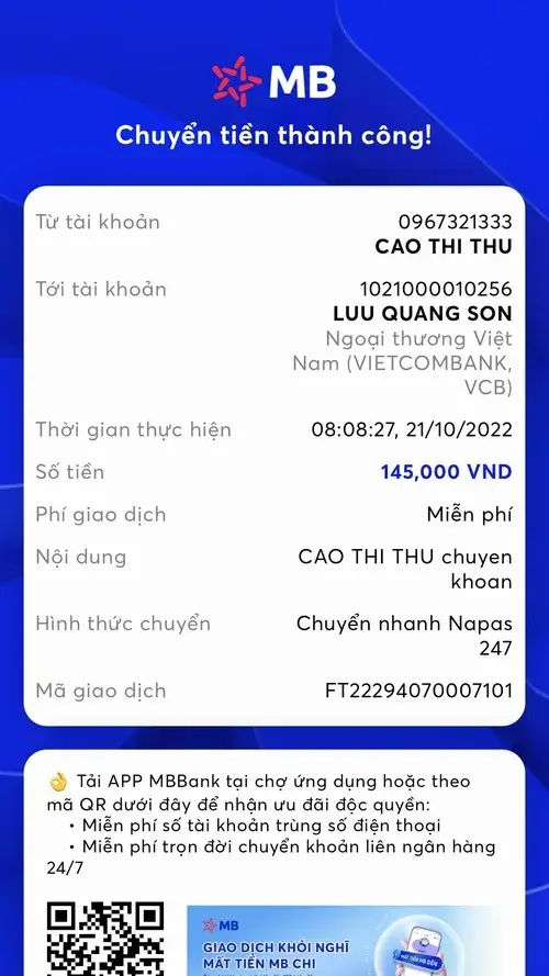 Hóa đơn troll Eximbank mã giao dịch méo trông buồn cười