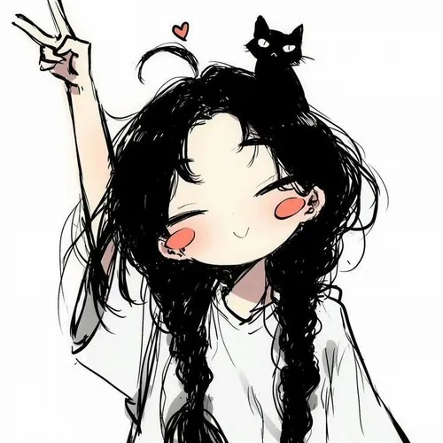 Hình profile cute nhân vật rỗng cảm xúc có đường viền rõ hơi troll