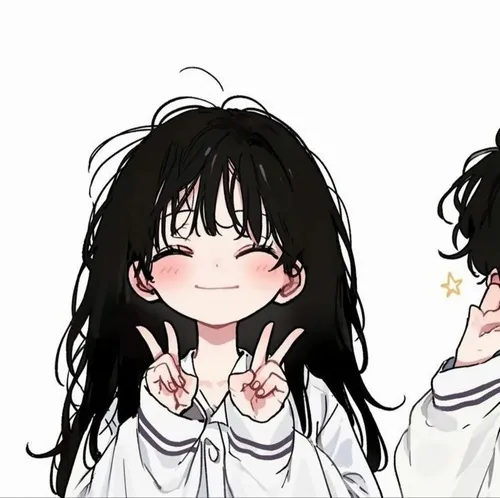 Ảnh đại diện cá nhân hình tối giản nữ kèm độ nét cao kiểu vui