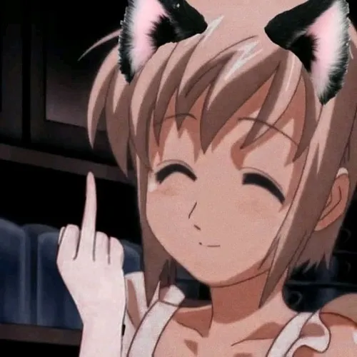 Ảnh profile anime vô tri nữ cùng biểu cảm rỗng kiểu hài khô