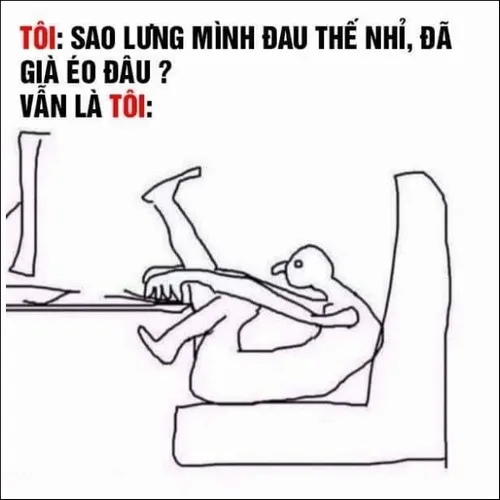 Meme đau lưng dân IT trong phòng máy lạnh lạnh cả xương sống