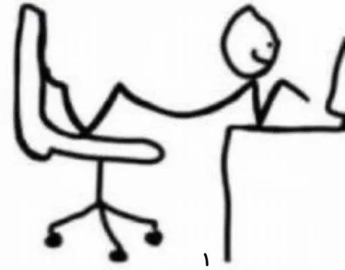 Meme chế lưng cong như cầu vồng mỗi lần cúi laptop