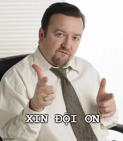 Hình meme hài mang ơn diễn tả lòng trân quý sâu nặng.