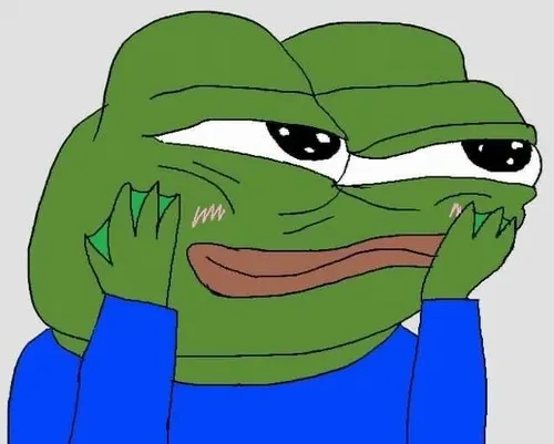 Ảnh hài giơ hai tay đầu hàng với nụ cười mệt