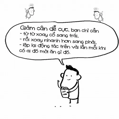 Meme lối sống giảm cân cùng giày tập còn vương mồ hôi