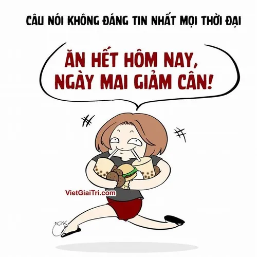 Ảnh chế thon gọn hụt hẫng khi lỡ ăn miếng bánh