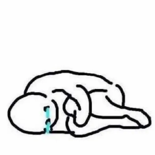 Meme gục ngã mô tả khoảnh khắc kiệt sức rơi mood bất ngờ