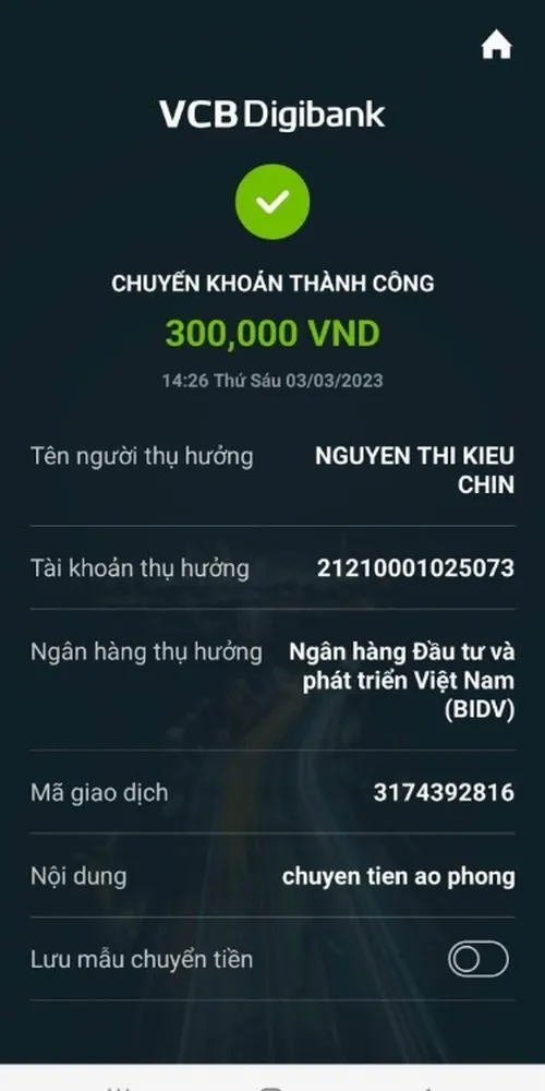 Ảnh troll thông báo chuyển 5 triệu nhưng vibe rõ đùa