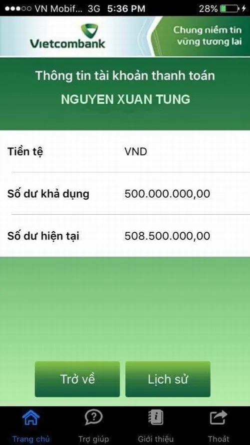 Biên lai chế ghi chuyển 10 triệu tạo tình huống buồn cười