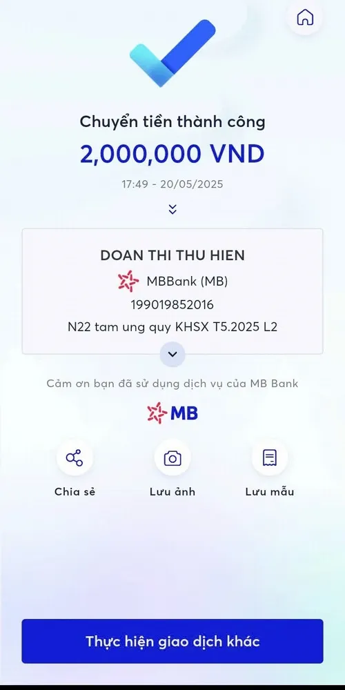 Ảnh chuyển khoản troll 20 triệu nhìn phi lý cực mạnh