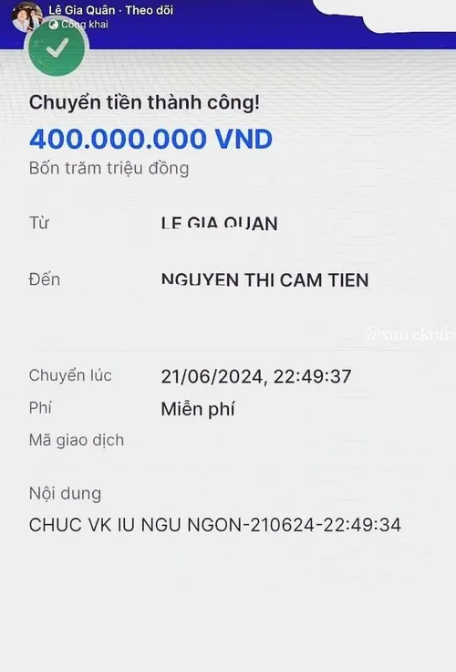 Biên lai chế số tiền 20 triệu khiến ai cũng bật cười