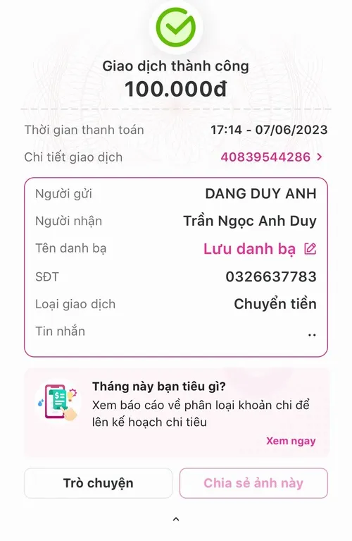 Hóa đơn chế số tiền 1 triệu nhìn mùi trêu ghẹo