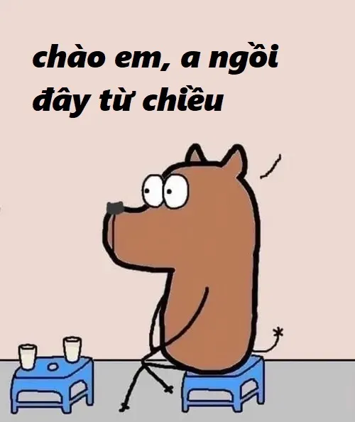 Meme chế alo nè phối nụ cười hé môi cho tín hiệu chào rõ