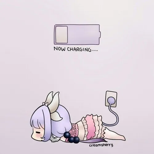 Meme hài hết pin cho thấy ai cũng cần nạp lại năng lượng