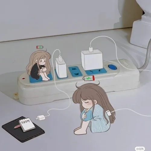 Ảnh chế hết pin phản ánh tâm trạng kiệt sức của dân văn phòng