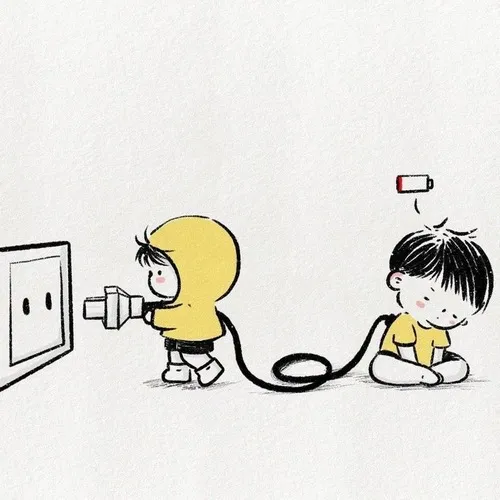 Meme sạc pin: lời nhắn nhủ nhẹ mà thấm của người quá tải