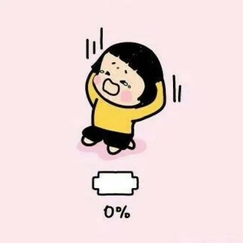 Ảnh troll mệt rã rời gắn với biểu tượng pin cạn