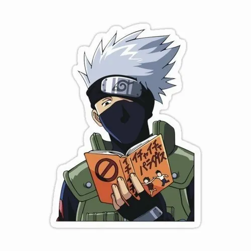 Meme Kakashi cầm cuốn tiểu thuyết trong cơn gió mạnh.